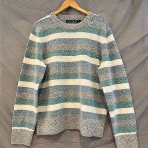 Architect Striped Gray and Green Men's Sweater Size XL